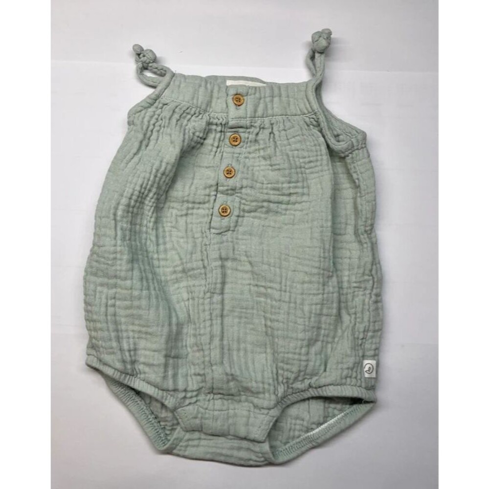 Little Planet by Carter’s Mint Green Bubble Romper Size 12 Months